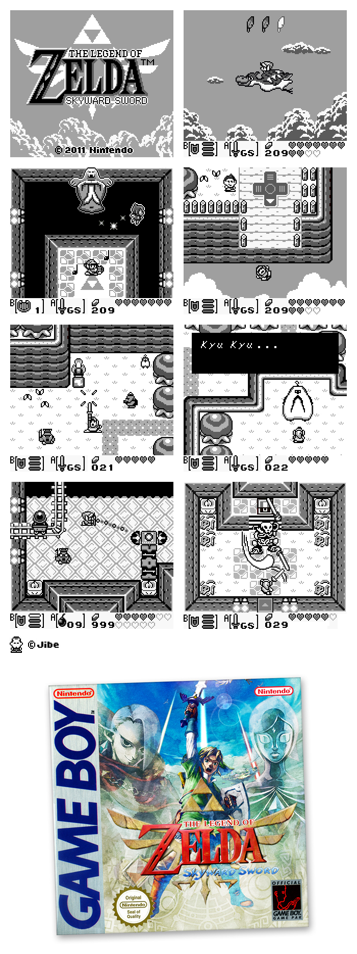 Zelda Skyward Sword sur Game Boy